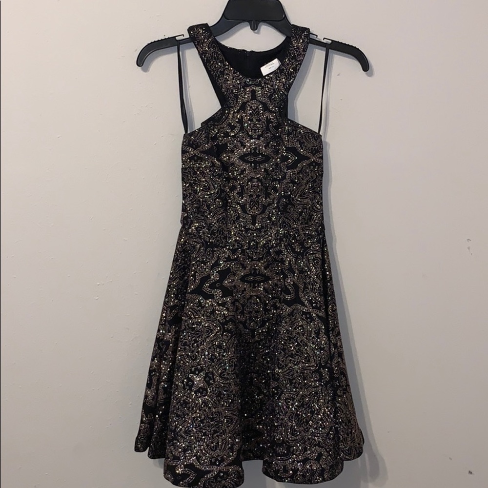 Women’s Black & Glitter Homecoming Dress!